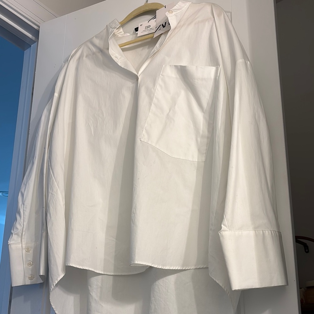 Zara Button Down White Shirt